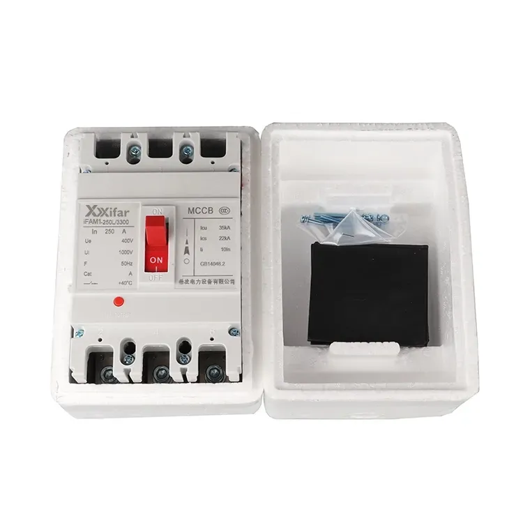 250a 2p Mccb Circuit Breaker ပုံသေအမျိုးအစား 250a 2p Mccb Circuit Breaker ပုံသေအမျိုးအစား